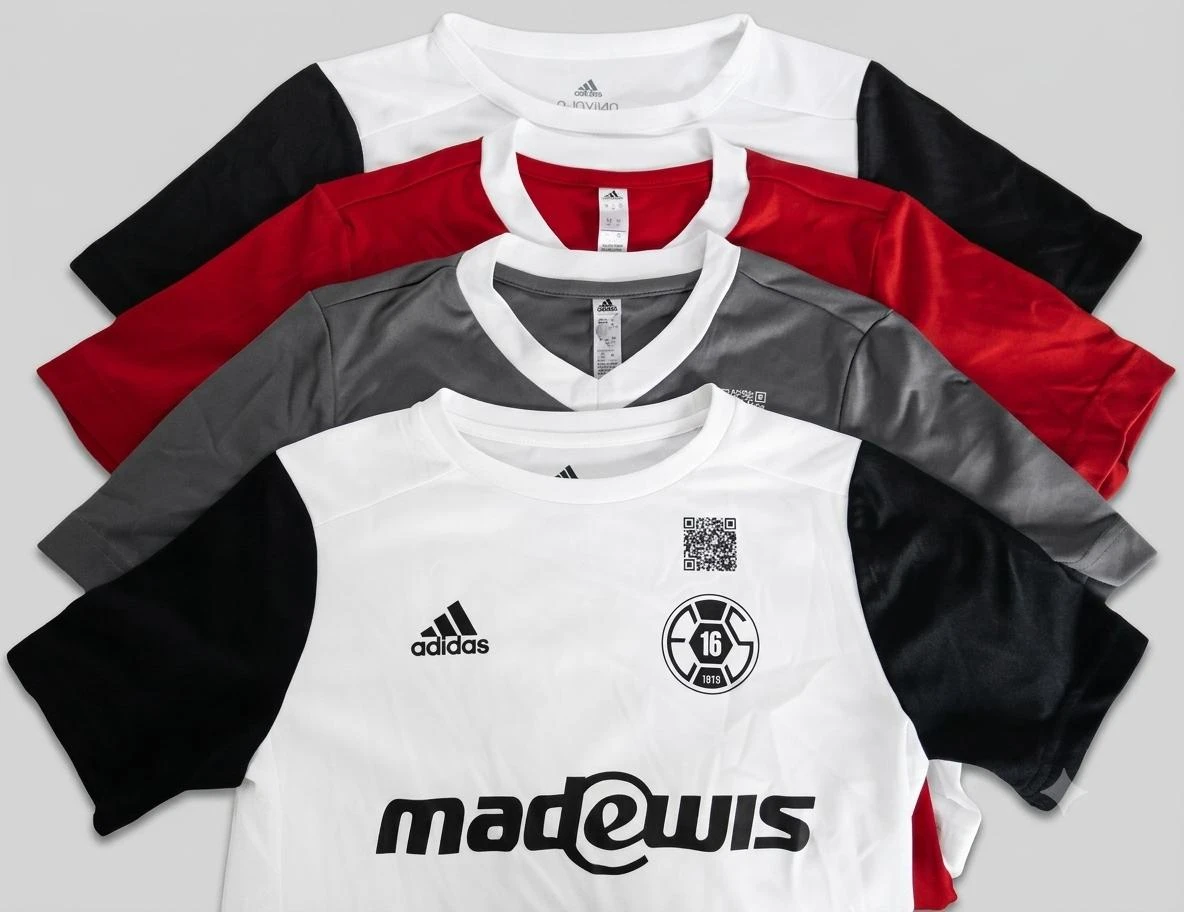 Lot de 4 Maillots de Sport / Football Adidas Enfants (9-10 ans / 140 cm) Sponsor